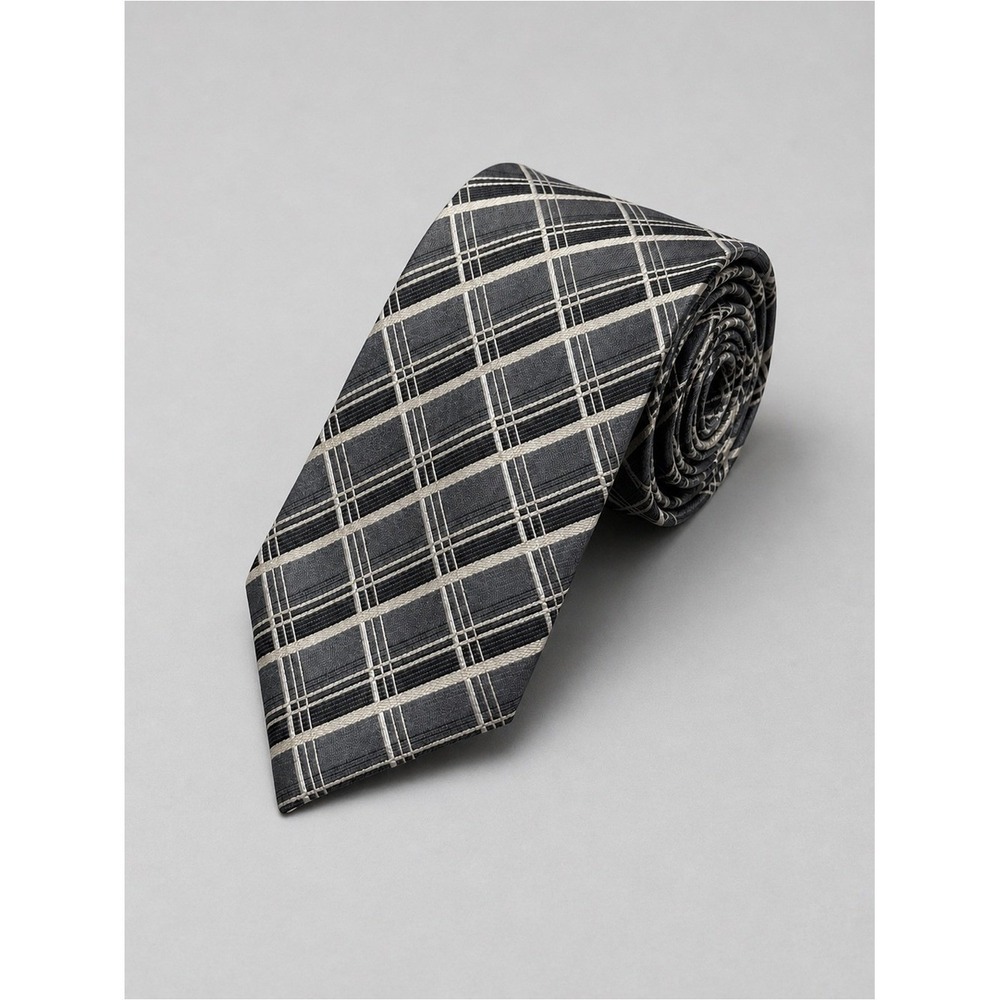 Saxony Mens Neck Tie Quiet Luxury Old Money Preppy Plaid Career Formal